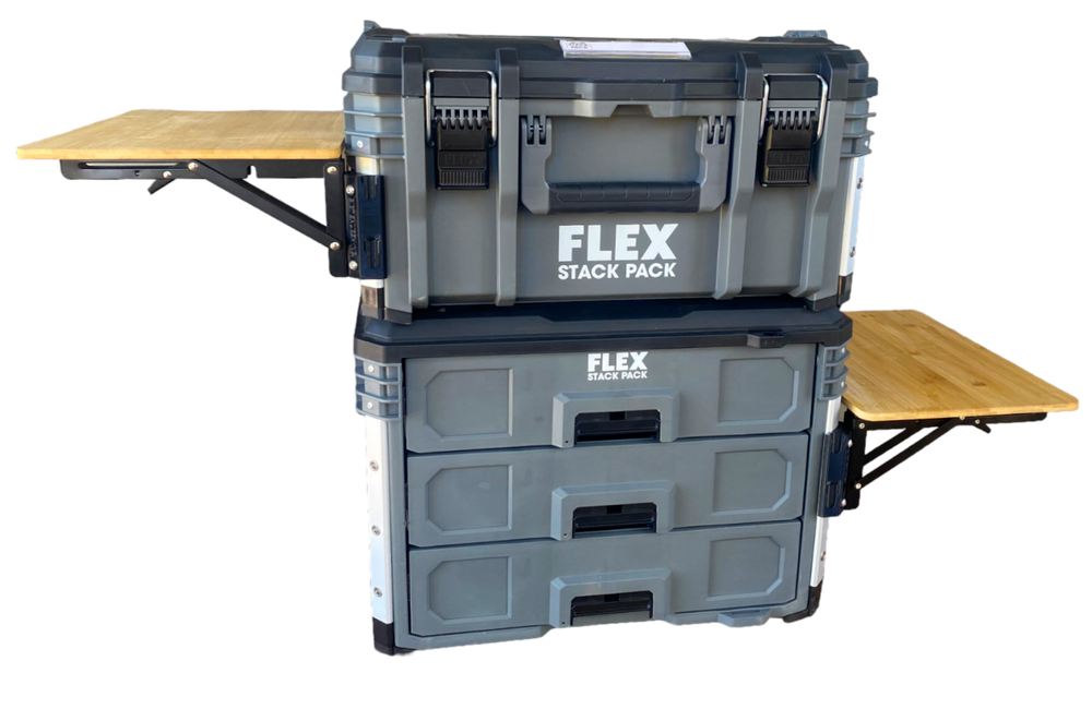 FLEX Stack Pack, Quick Detaching/Folding Bamboo Table