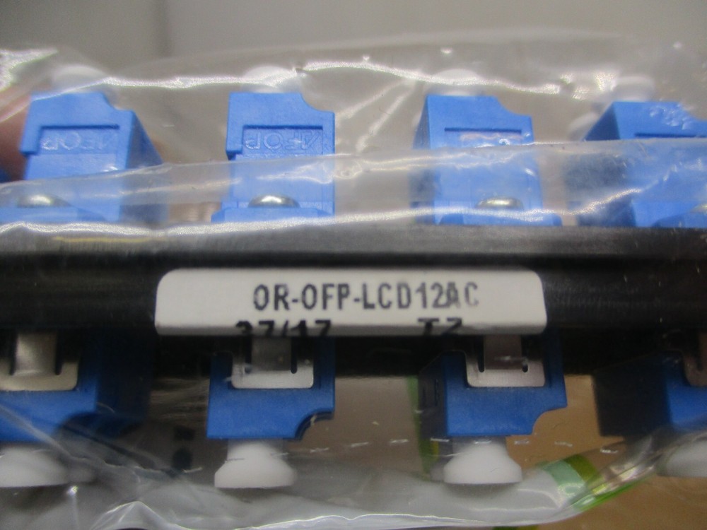 Ortronics 6 LC Duplex Singlemode Fiber Optic Adapter Panel OR-OFP-LCD12AC