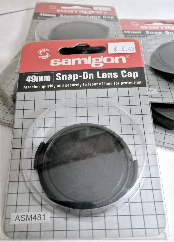 SAMIGON 49 MM SNAP-ON LENS CAP, ASM481