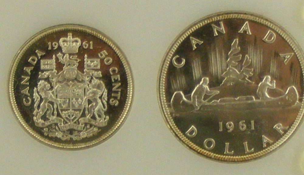1961 Canada Proof Like Set W/ AWESOME Rainbow Toned Cent !!