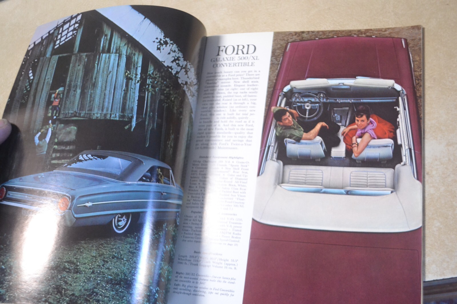 1964 Ford Sales Brochure "Big Total Performance Cars" Galaxy Custom Wagon 500