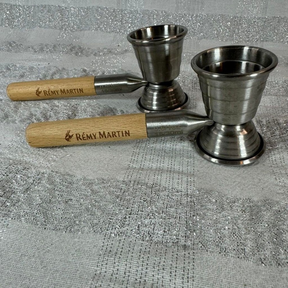 Rémy Martin Cocktail Jigger, Bar Tools, Silver, Brown