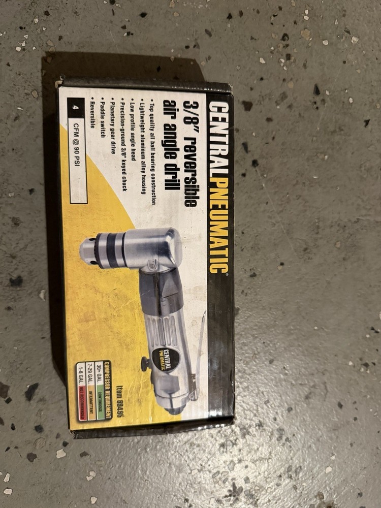 Reversible 3/8 Inch Air Angle Drill
