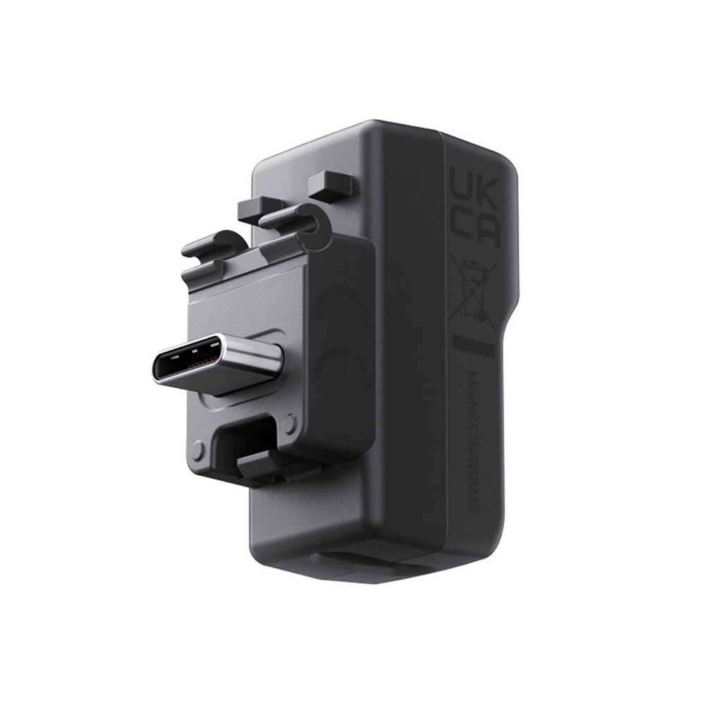 ABS Mic Adapter Charging Audio Adapter Extension For Insta360 X4 Camera
