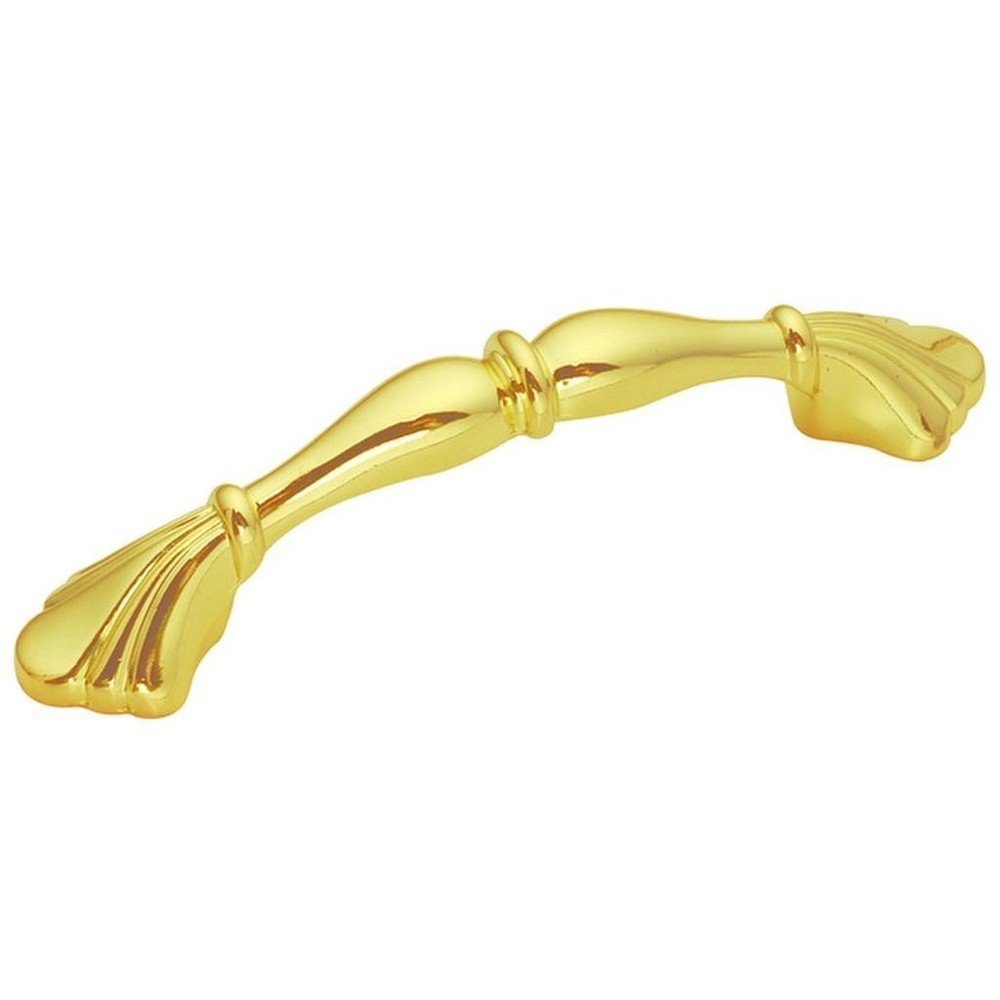 Polished Brass Hickory P343-UB Eclipse Cabinet Pull Drawer Handle 3" CC