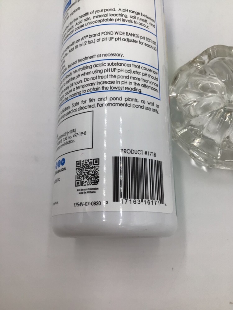 API Pond pH UP Pond Water pH Raising Solution 16 oz. Bottle