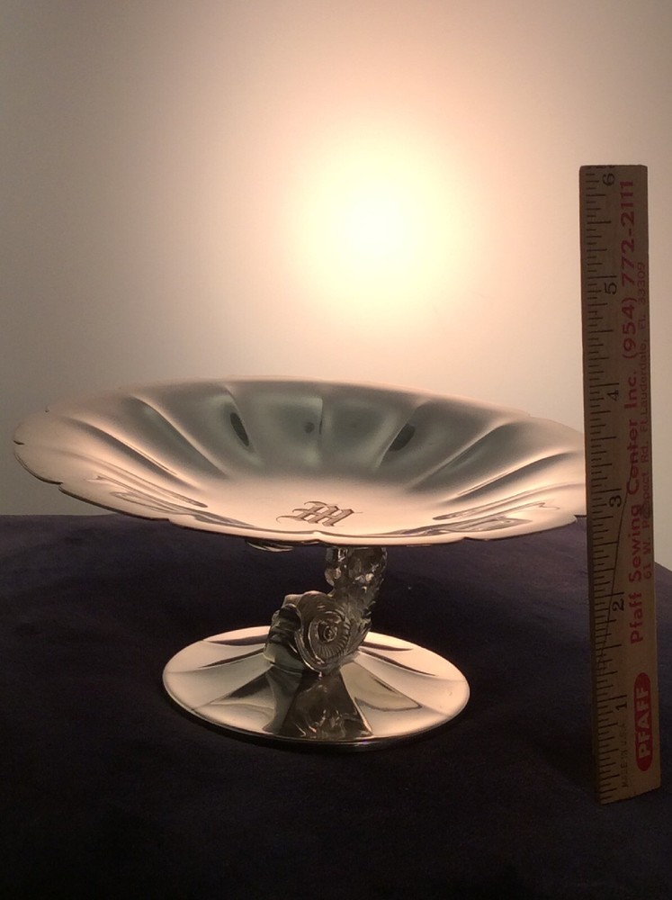vintage silver plate candy dish BY "Pairpoint"