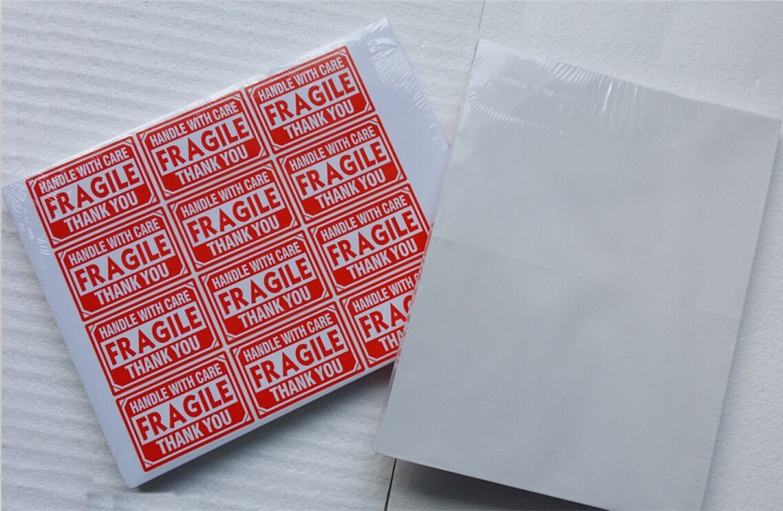 1000 Round Corner Shipping Labels Easy Peel Half Sheet 8.5x5.5