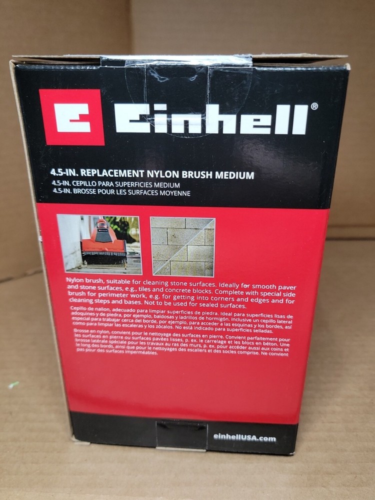 Einhell Picobella stone Surface cleaning 4.5-in. Replacement Nylon Brush Medium