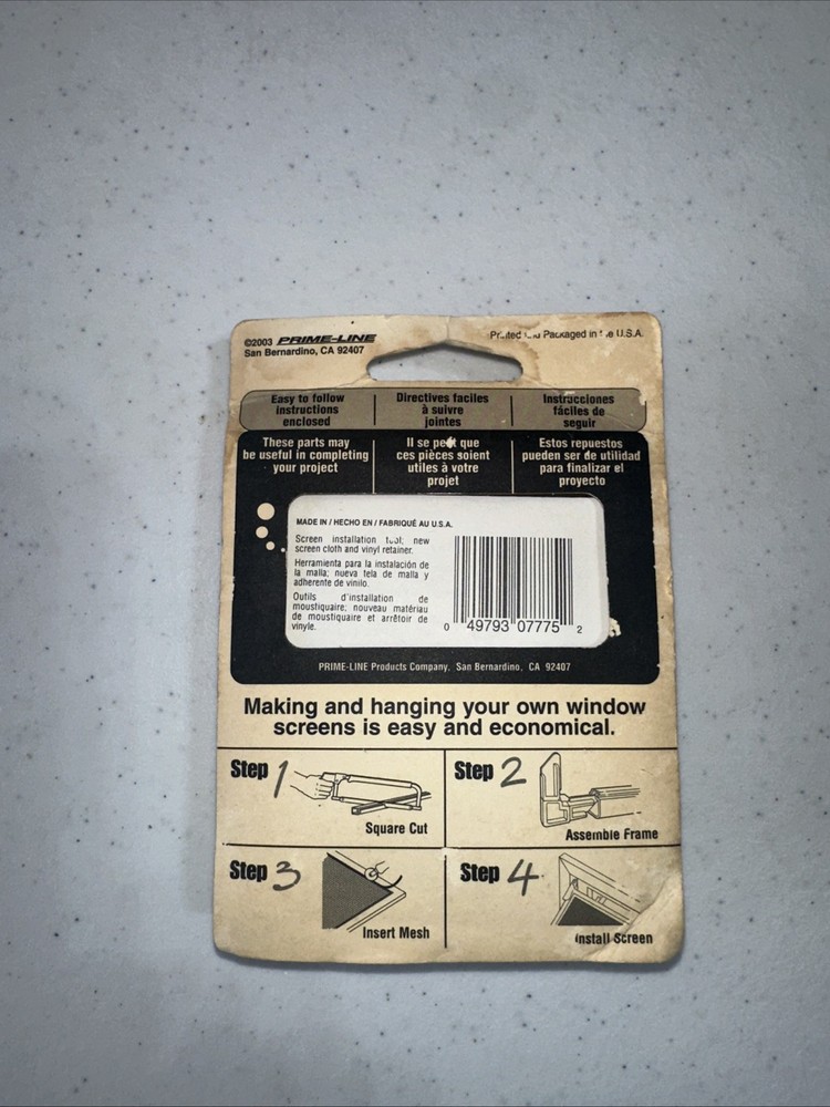 Prime Line Window Screen Clips 2 Packages.