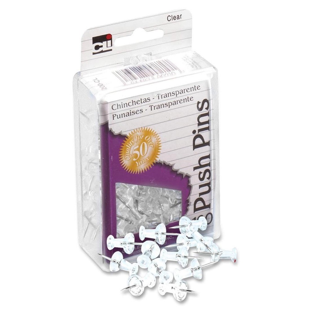 Charles Leonard Push Pins Clear