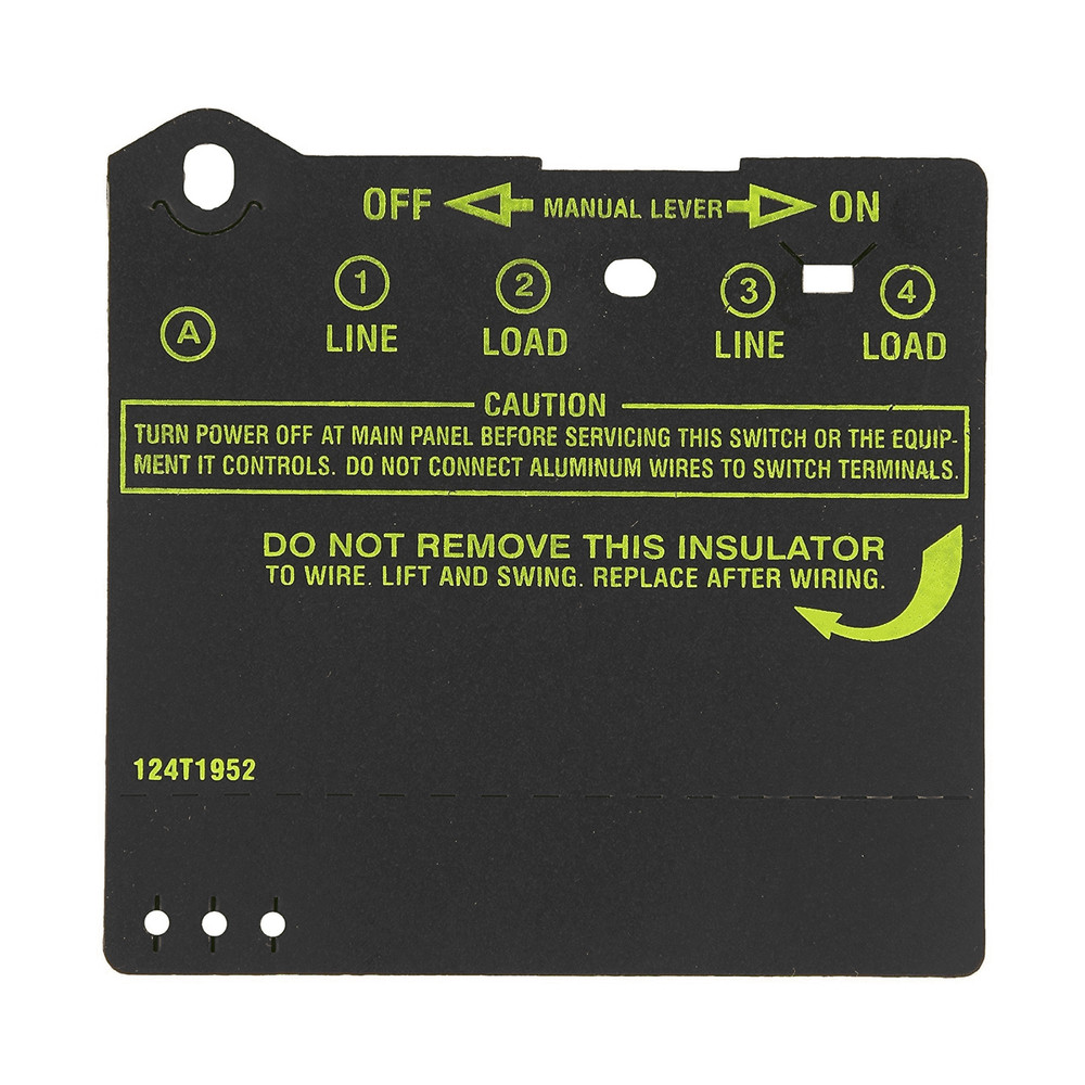 Intermatic Time Clock Wire Protector Insulator for T100 Timer Switches 124T1952