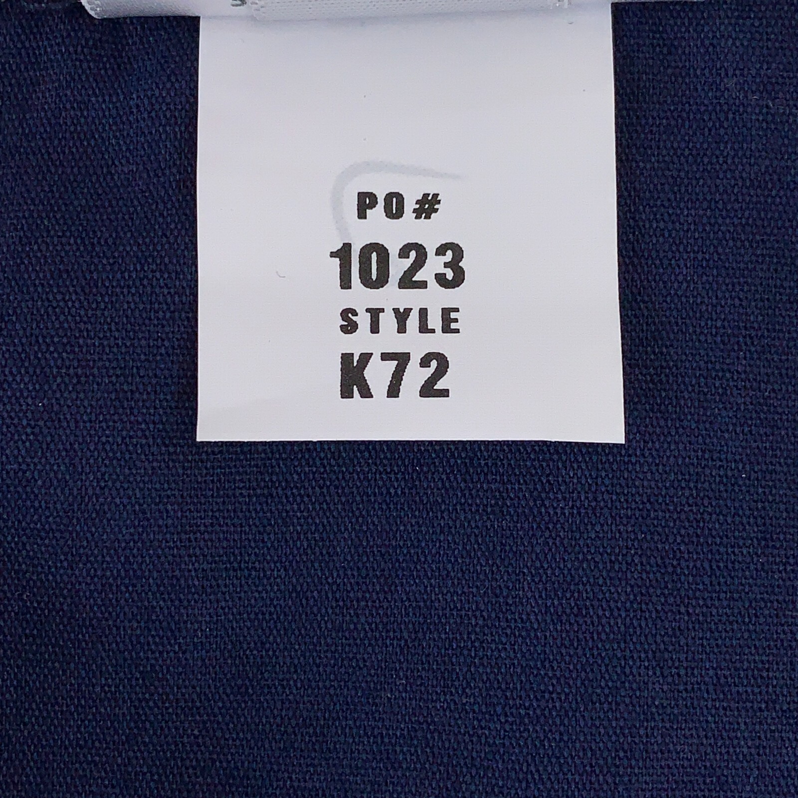 Fame K72 Women's Size XL Navy Blue 3/4 Sleeve Button Front Smock New