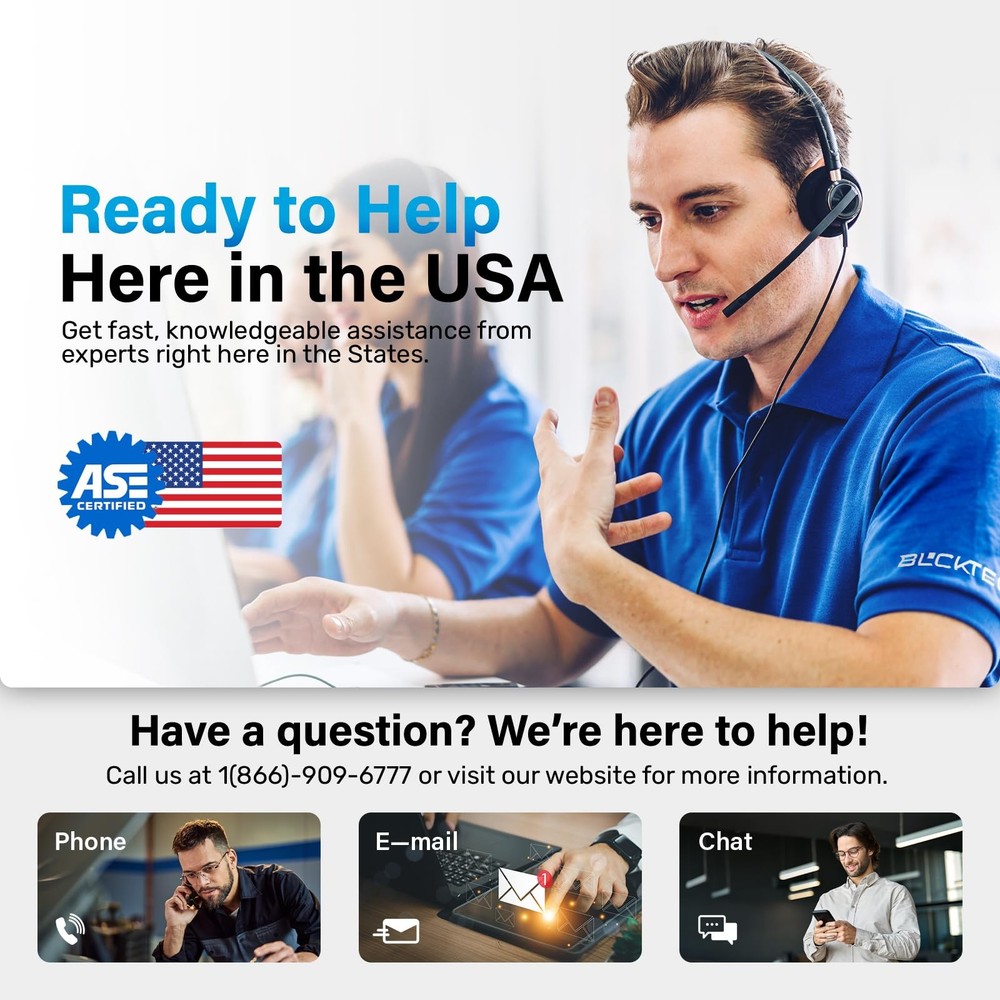 BLCKTEC 440 Bluetooth OBD2 Scanner Diagnostic Tool - Car Code Reader Black