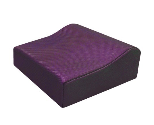 Small Contour Tanning Bed Pillow - Soft Vinyl Headrest with Neck Support- Purple