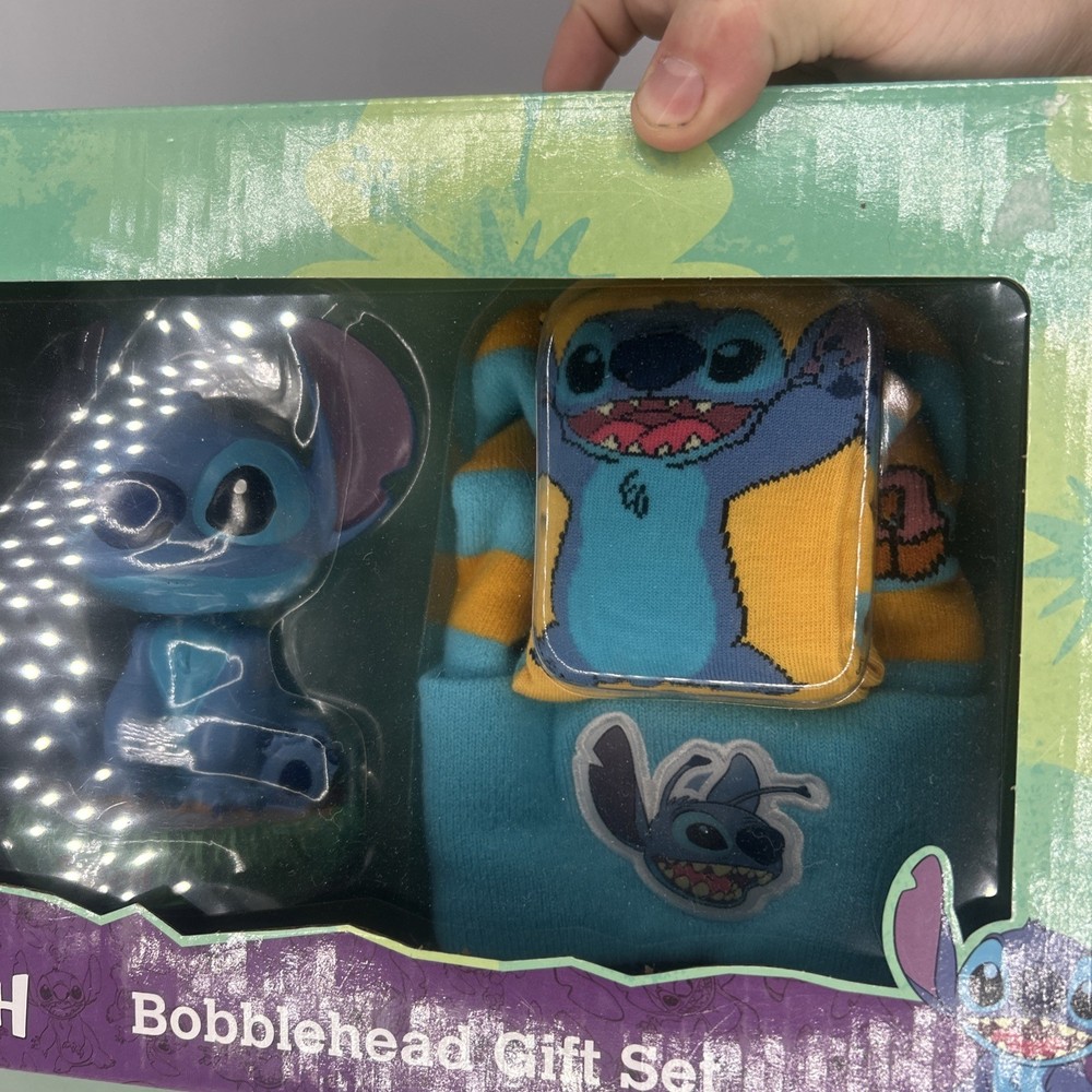 Disney STITCH Bobblehead Gift Set