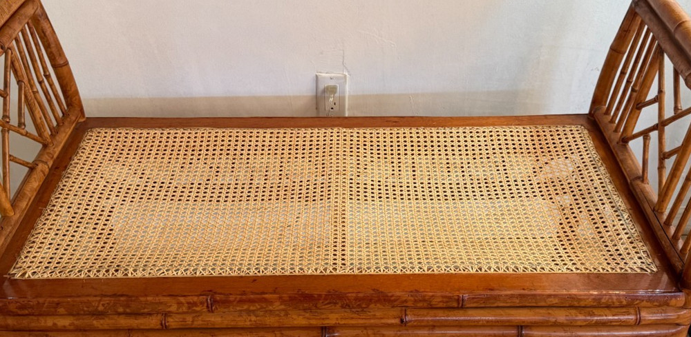 CHINESE CHIPPENDALE BAMBOO BENCH