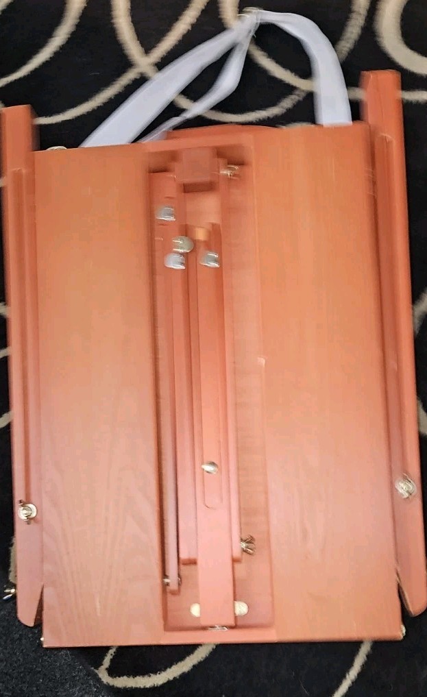 French Easel Wood Painting Artist Sketch Box Case Portable Tripod w Drawer