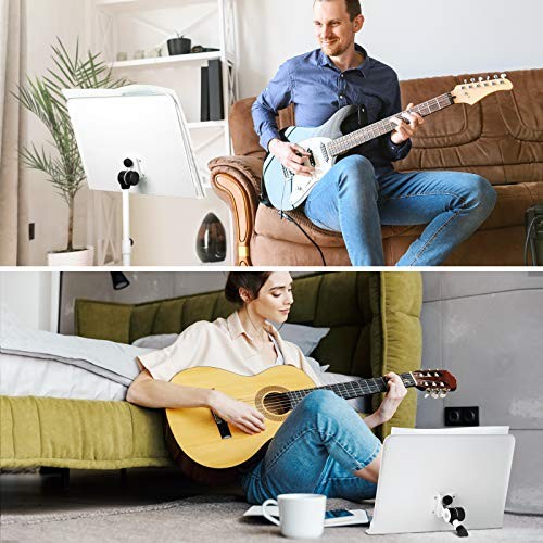 Sheet Music Stand & Tabletop Music Stand Solid Back Standard Version White