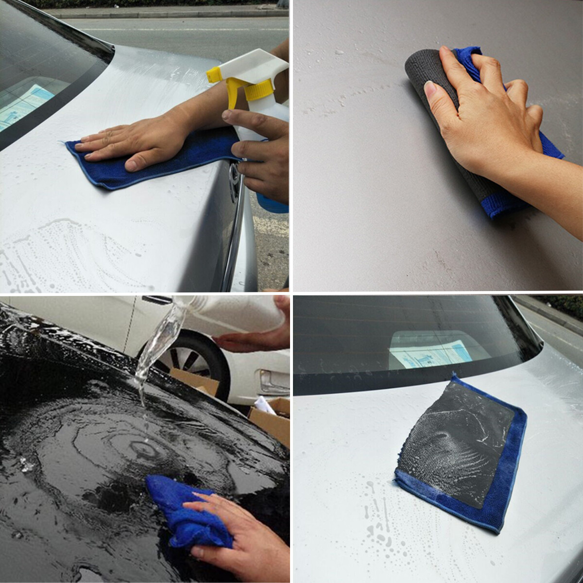 Clay Bar Microfibre Mitt Cloth Towel Auto Car Detailing Cleaning Cloth 12"x12"