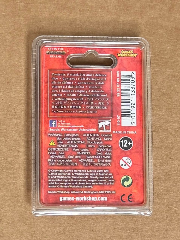 War Hammer Under World Beast Grave Morgok's Krushas Dice Pack