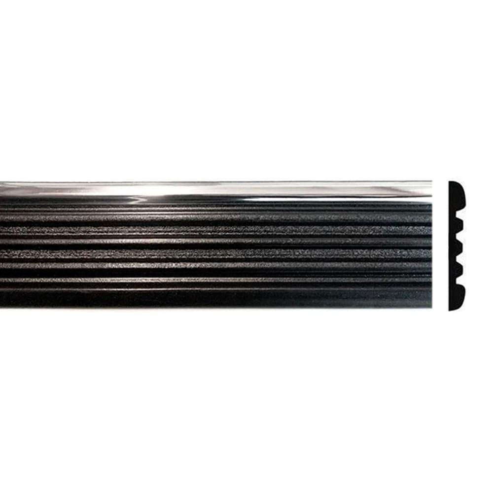 Automotive Authority Replacement Chrome Side Body Full Roll - 320", Black