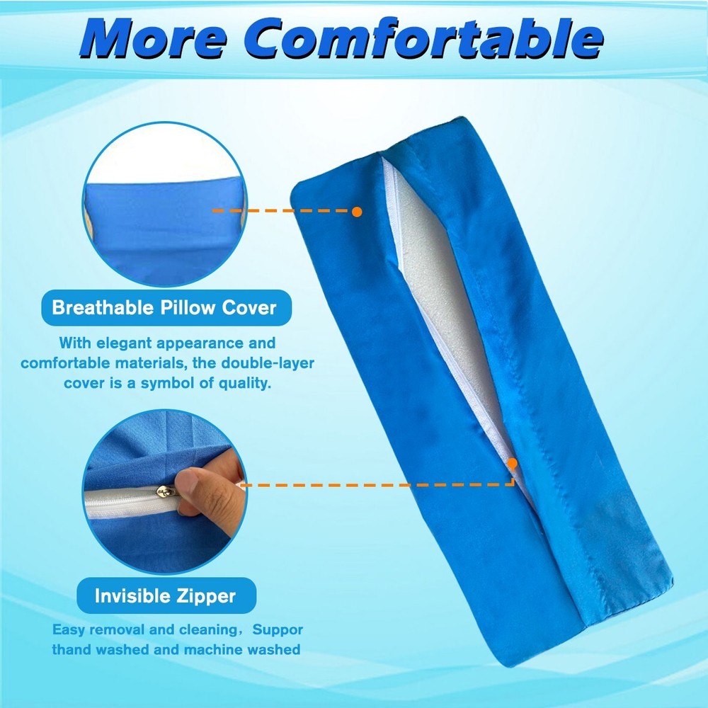 For Sleeping Triangle Wedge Pillow Cushion Post Surgery Bedsores Elderly Support