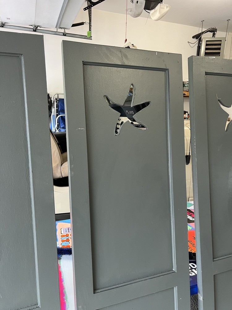Wooden window shutters, Custom Star Fish Design