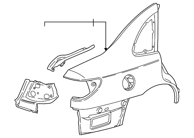 Genuine GM Quarter Panel 22709303