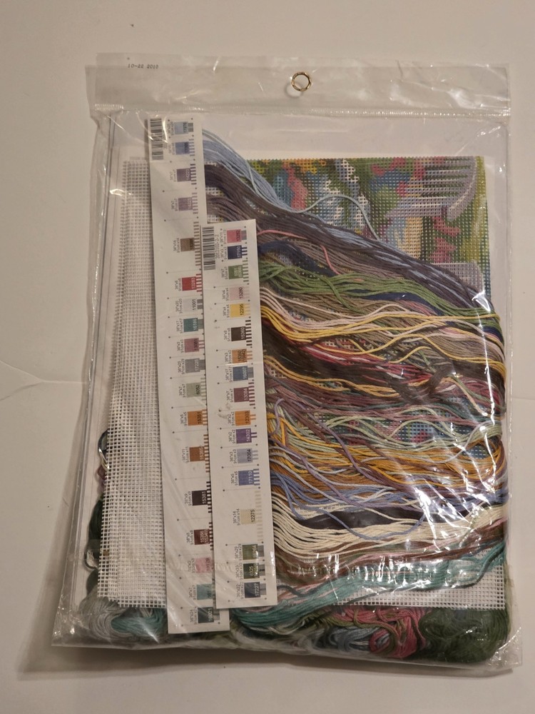 Dimensions Cottage Retreat Scenic Needlepoint Kit w/ Threads Canvas