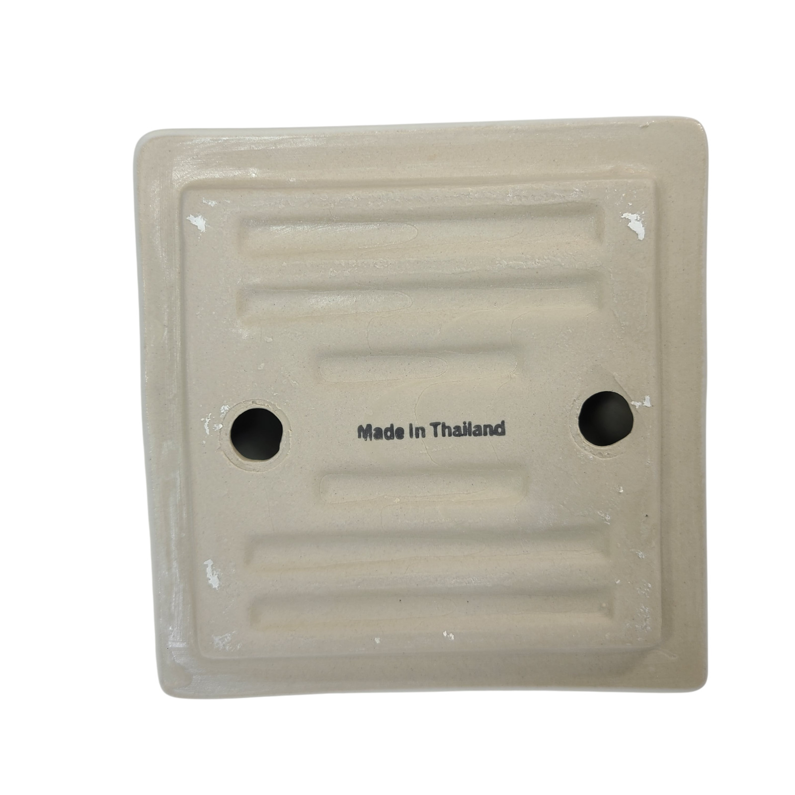 Vintage Beige Bone Almond Ceramic Tile Toothbrush Holder Tumbler Cup Tray Retro