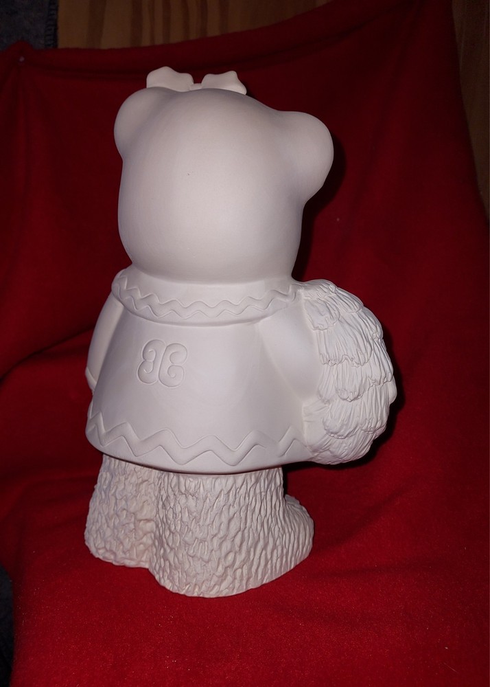 Ceramic Bisque Ready to Paint Gingerbread Boy Bear~READY TO SHIP