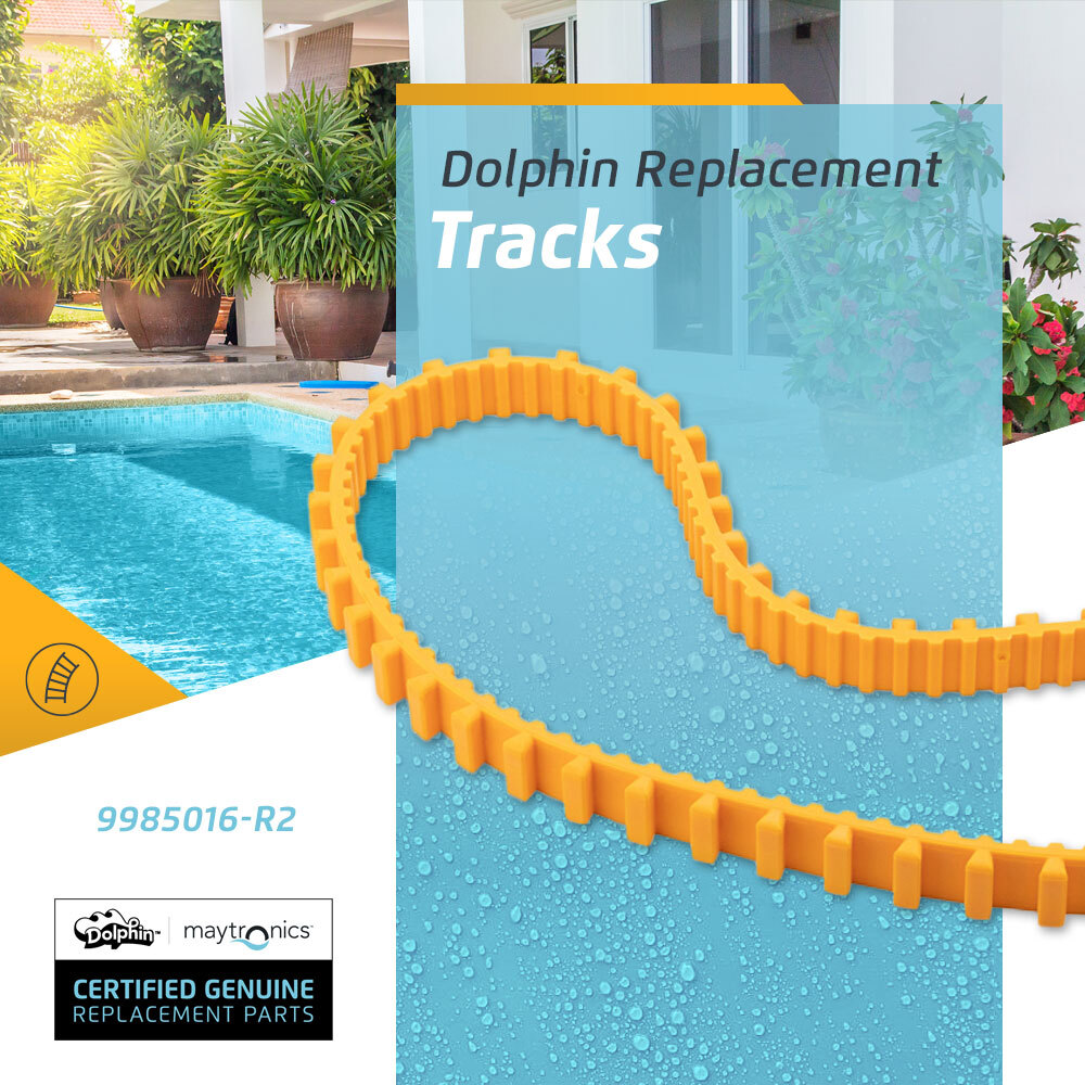 Authentic Dolphin Replacement Part - Durable Multi-Surface Yellow Tracks