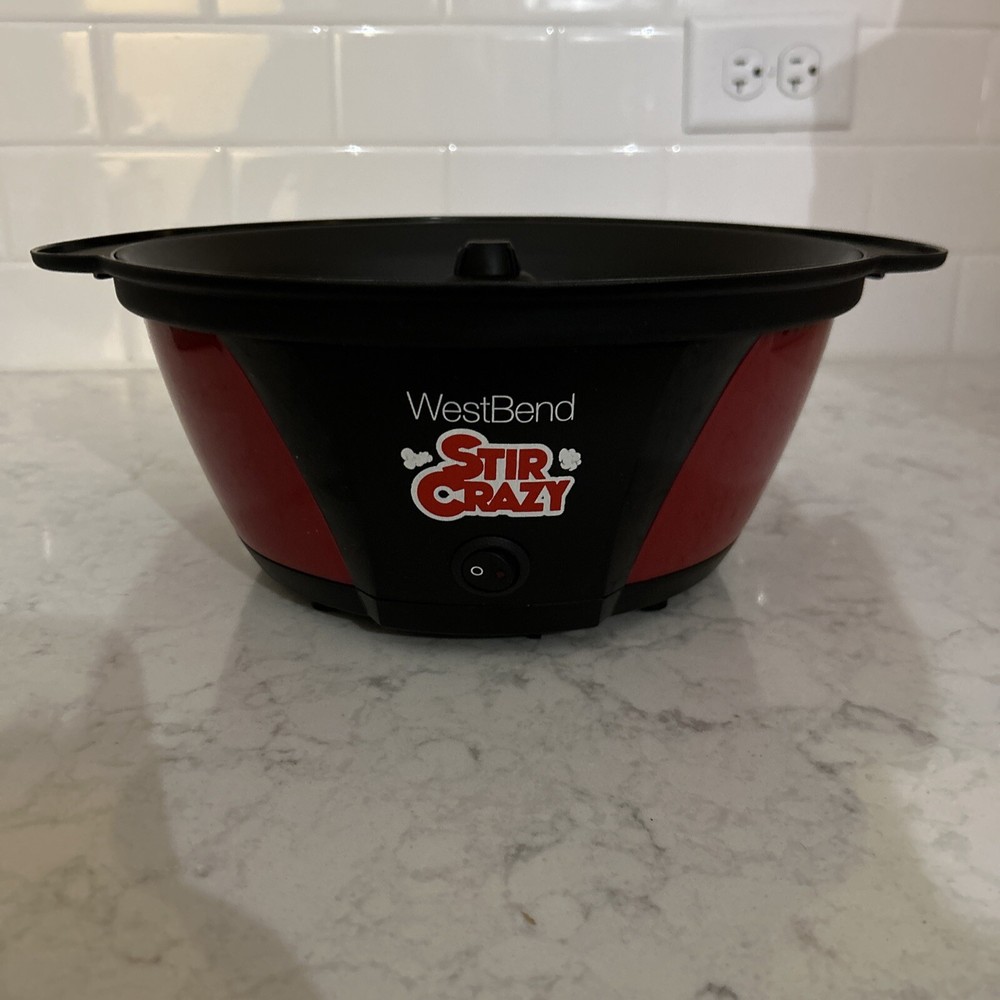 West Bend Stir Crazy 6Qt Popcorn Machine With Stirring Function New