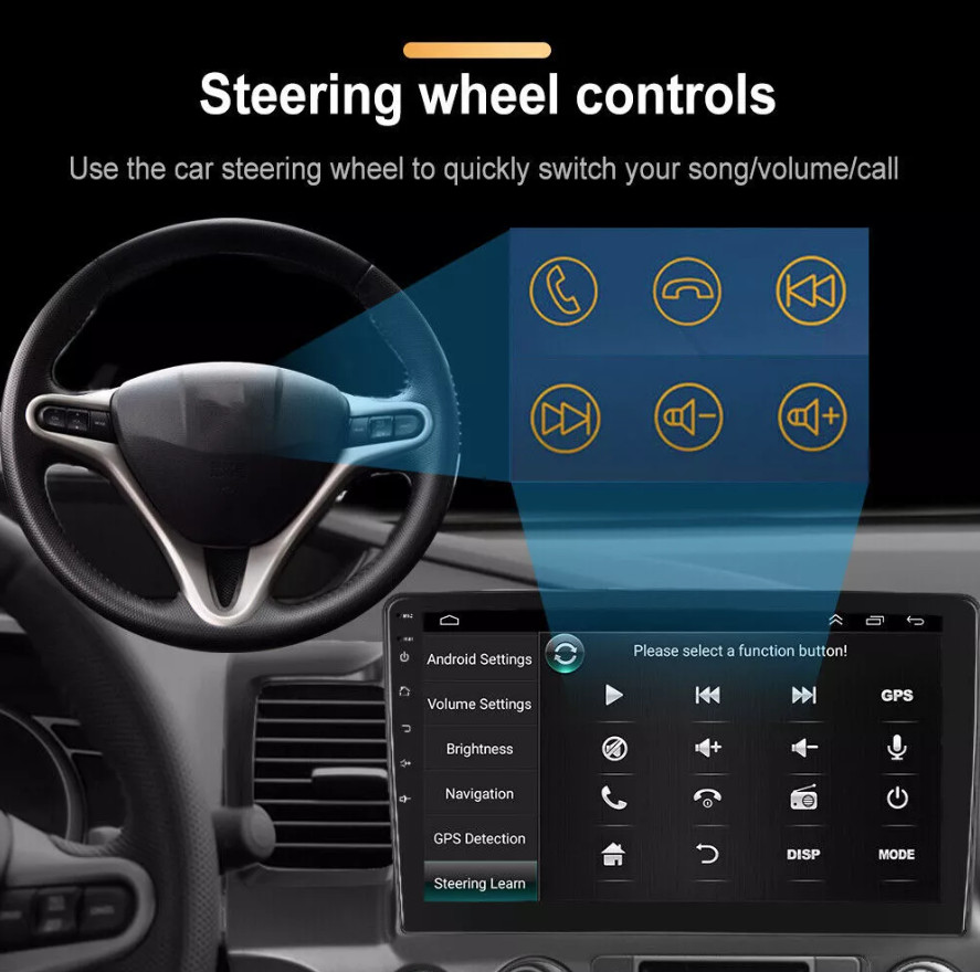 10" CarPlay Camera Android 14 Radio GPS Stereo For Hyundai Creta ix25 2015-2019