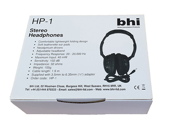 BHI HP-1 Wired Communications Headphones