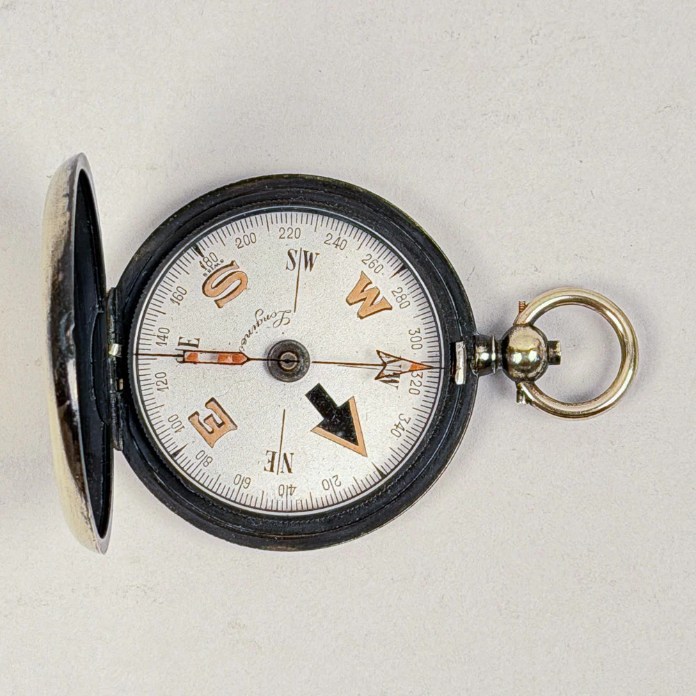 Antique Swiss Pocket Compass