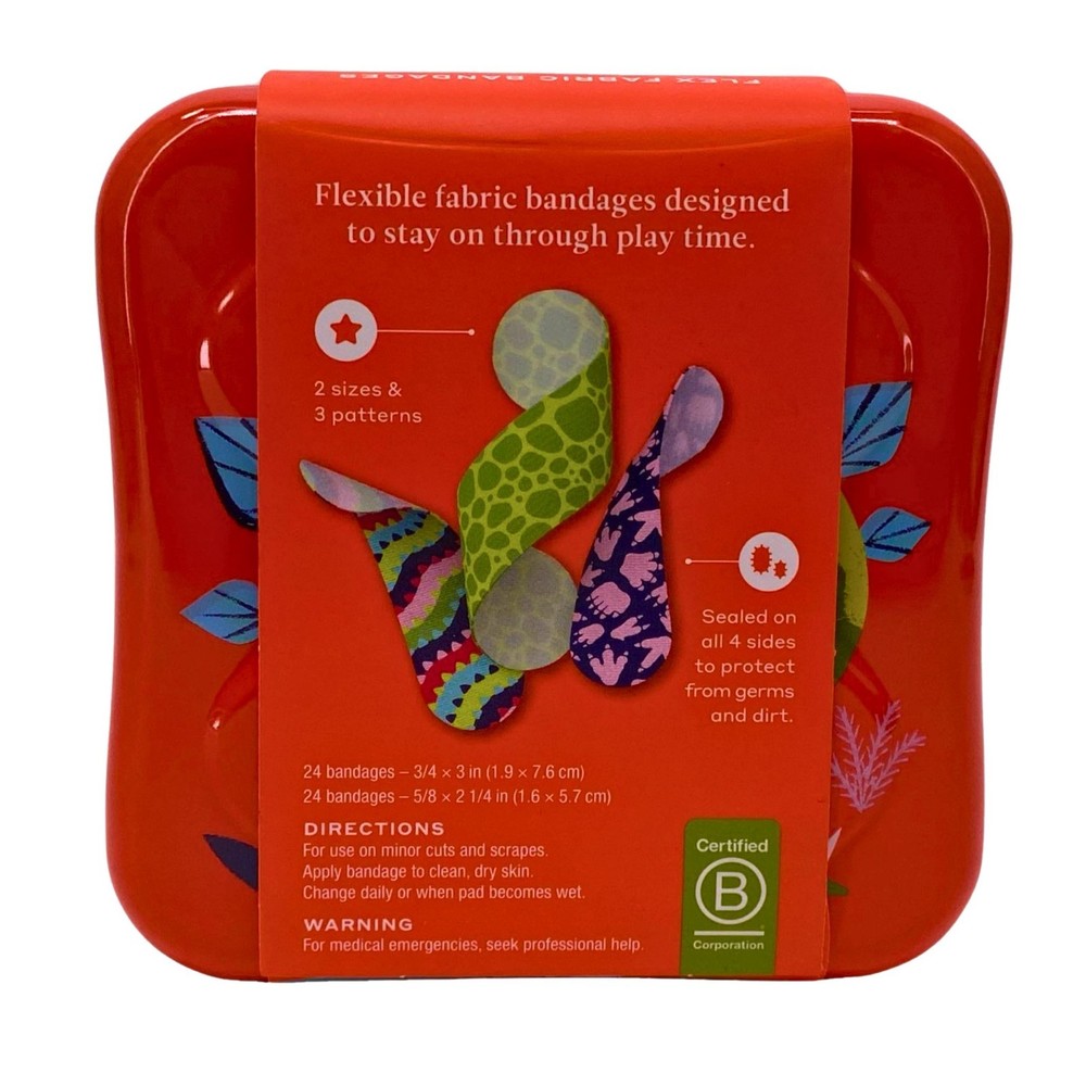 Welly Flex Fabric Bandages Dinosaur Patterns Assorted 48ct Tins 7 Pack Bundle