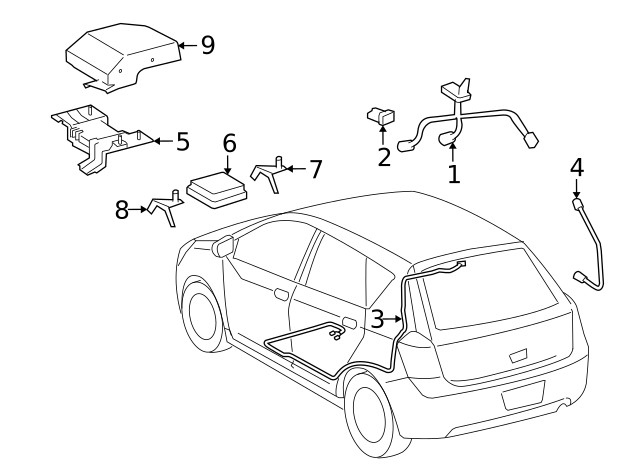 Genuine GM Auxiliary Comn Interface Module 88975732
