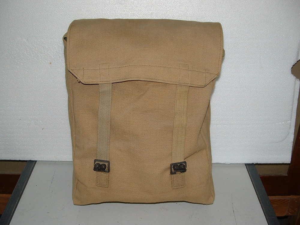 British 37 Pattern Large Pack in Khaki Canvas  dated 1953, includes "L" STRAPS