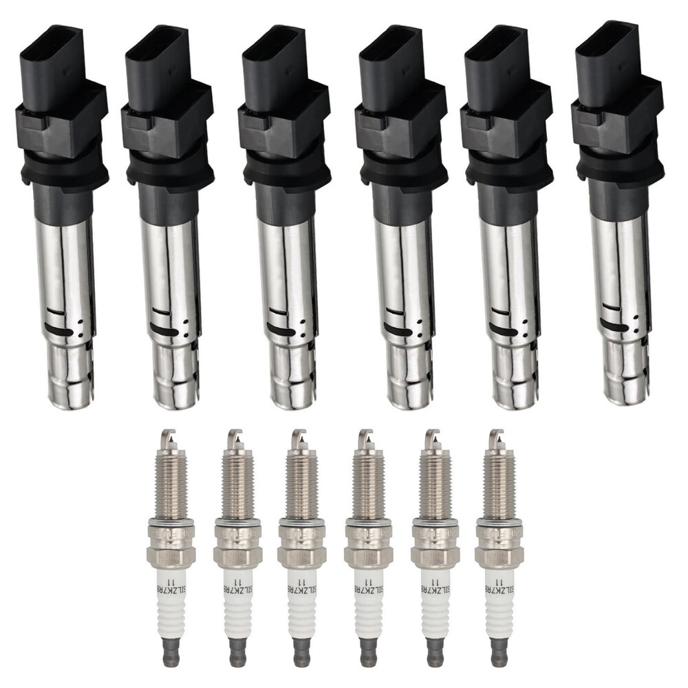 6X Ignition Coils + 6X Iridium Spark Plugs For 2008-2018 Porsche Cayenne 3.6L V6