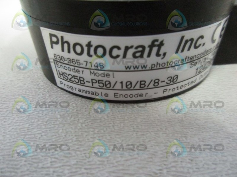 PHOTOCRAFT HS25B-P50/10/B/8-30 ENCODER NSMP