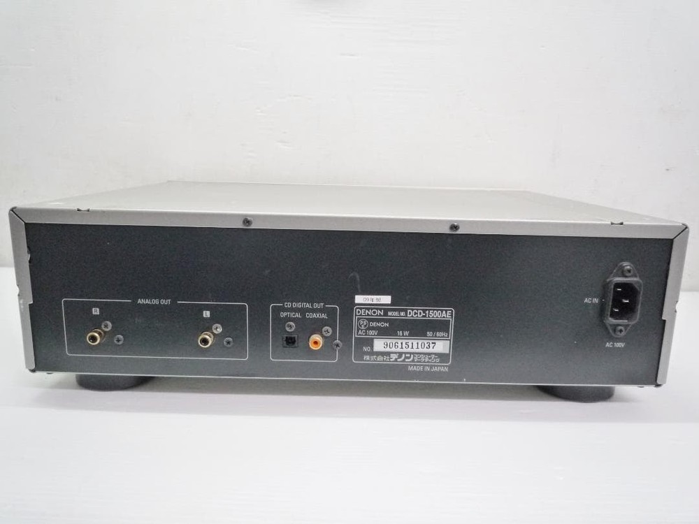 DENON DCD-1500AE SP SACD Player Silver AC100V Tested