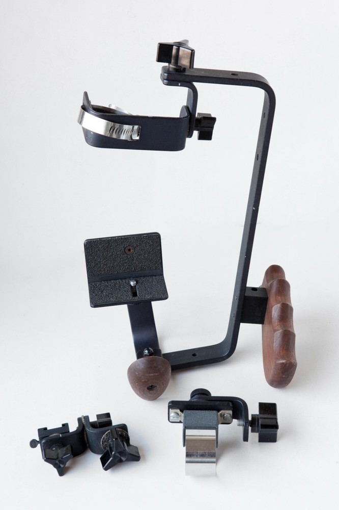 Stroboframe Professional Flash Bracket Horizontal/Vertical Camera Base +Adapters