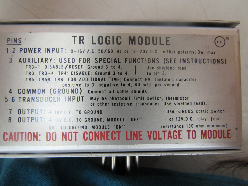 FARMER ELECTRIC LOGIC MODULE TR 5 TR5 15V
