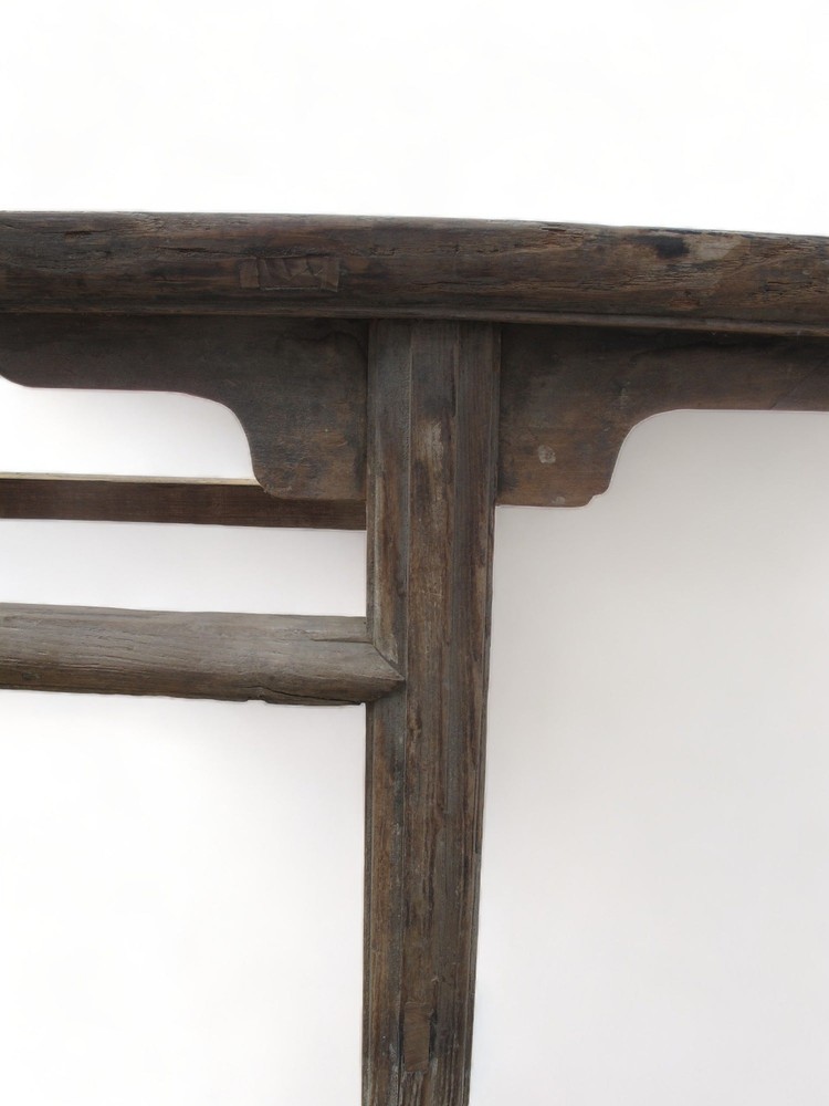 Simple and Rustic Elm Console Table