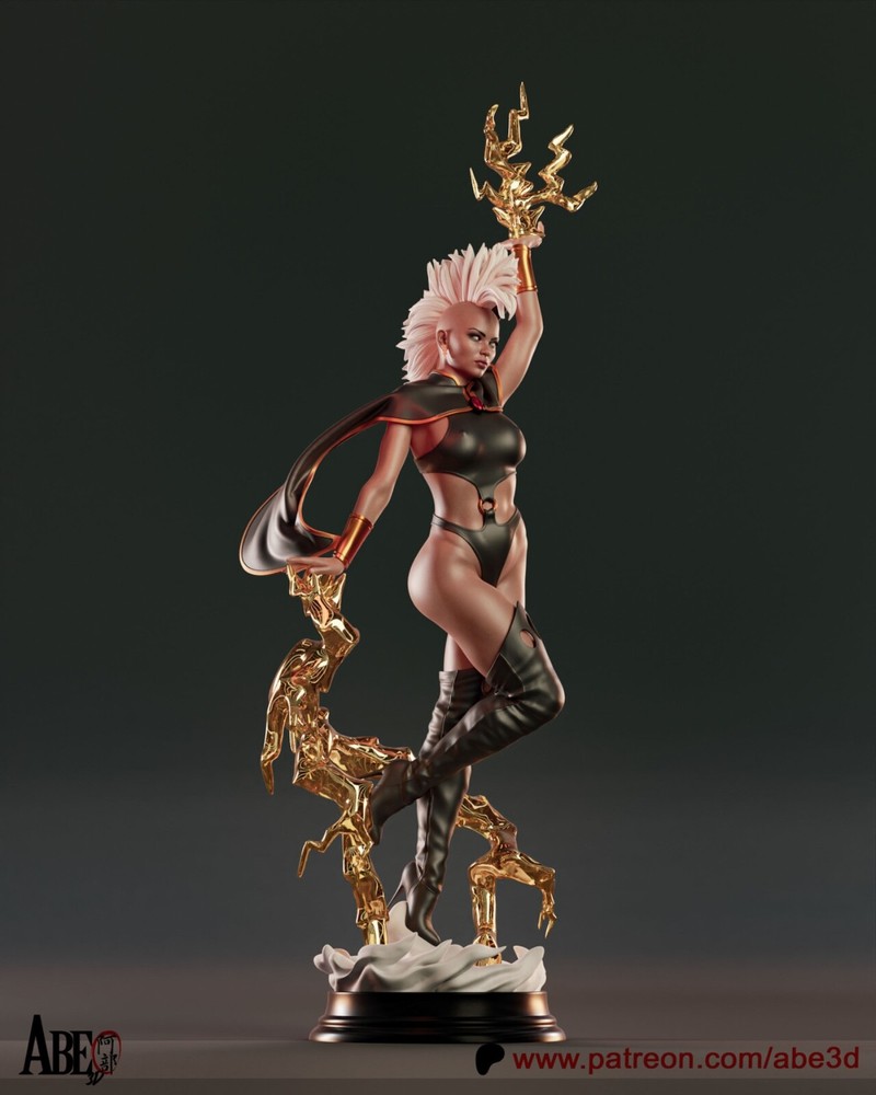 Storm Statue 3D Print Unpainted/Unassembled