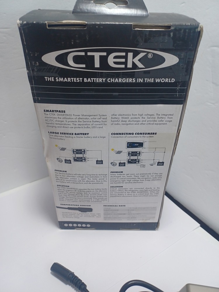 CTEK 1058 SmartPass 12V Power Management System Fully Automatic