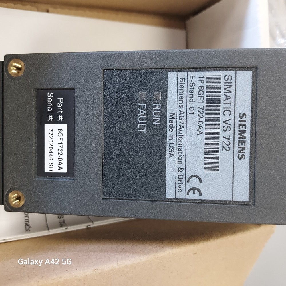 Siemens Simatic vs-722 mono machine vision camera