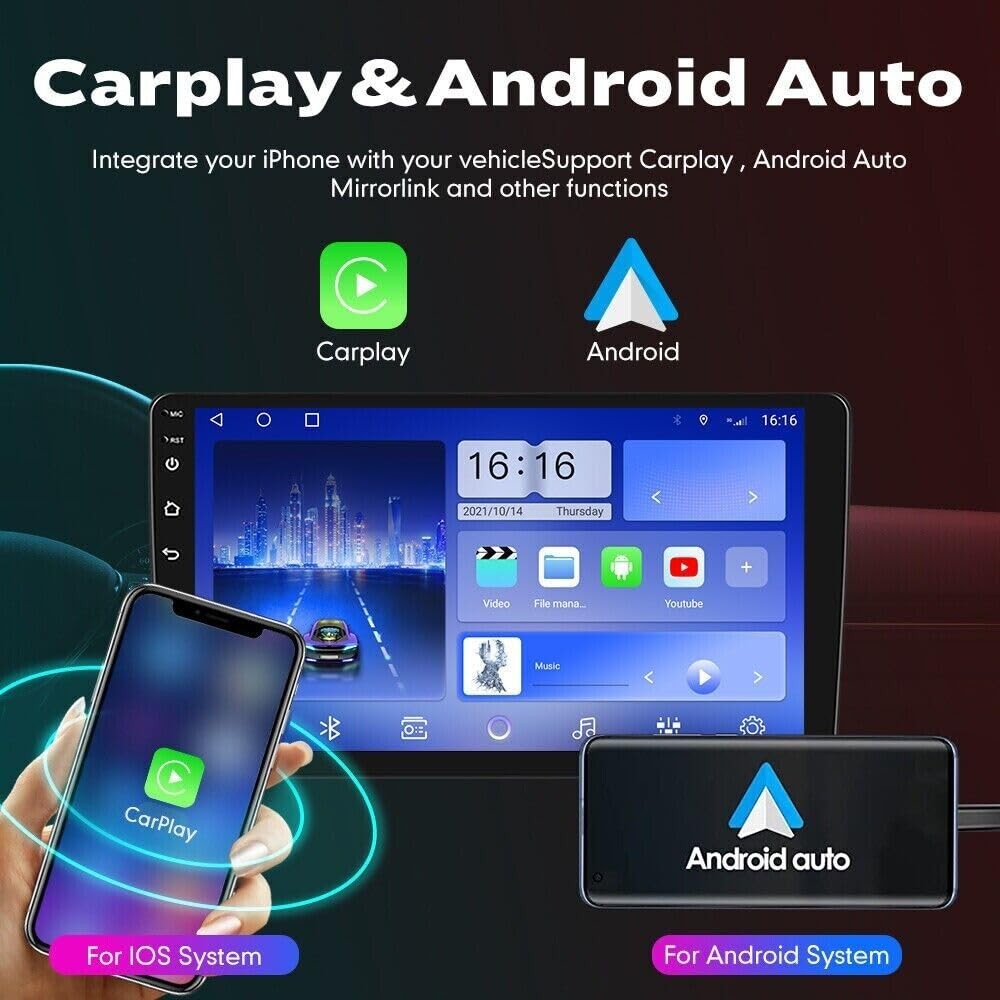 Dodge Ram 03-05 Android 13 9" Double Din Wireless CarPlay Android Auto GPS